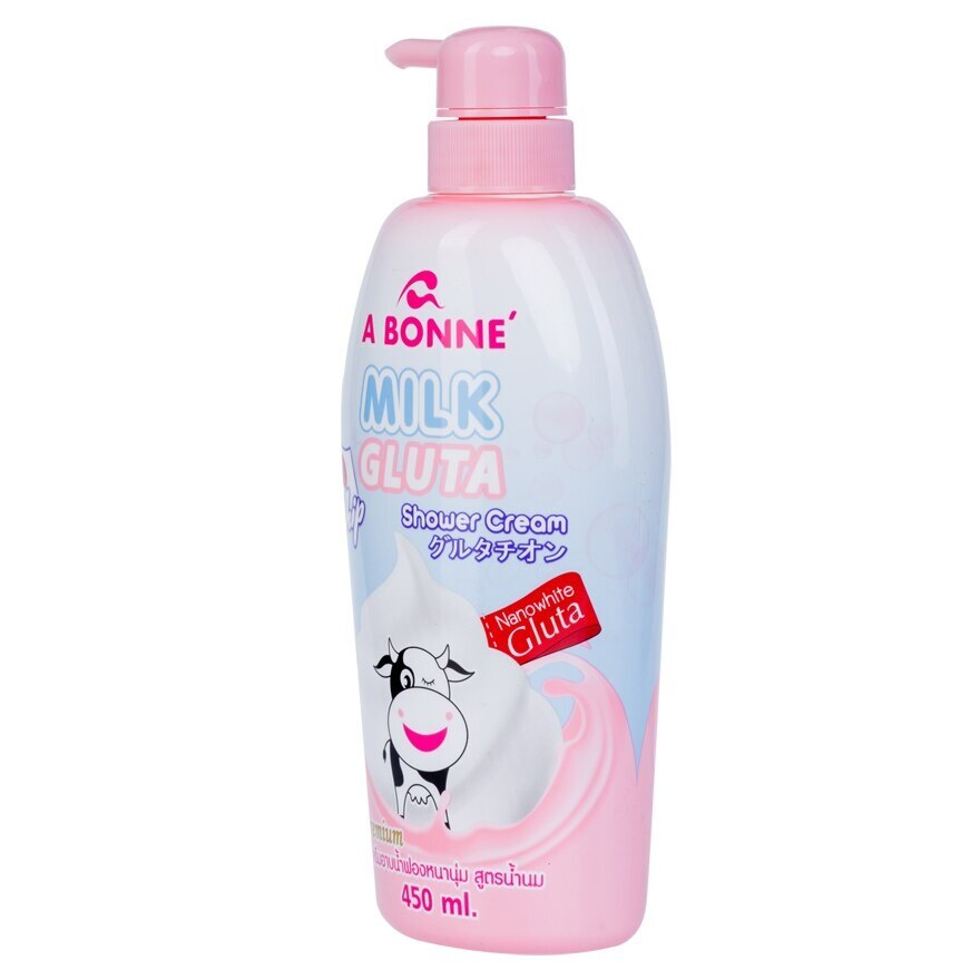 A BONNE' Milk Gluta Whip Shower Cream 450 Ml.