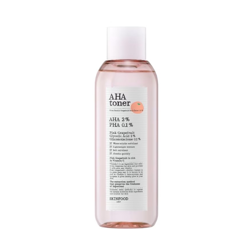 Skinfood Toner AHA Pink Grapefruit 200 Ml. - Pink