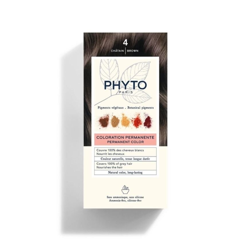 Phyto Permanent Color Ammonia-Free 4 Brown