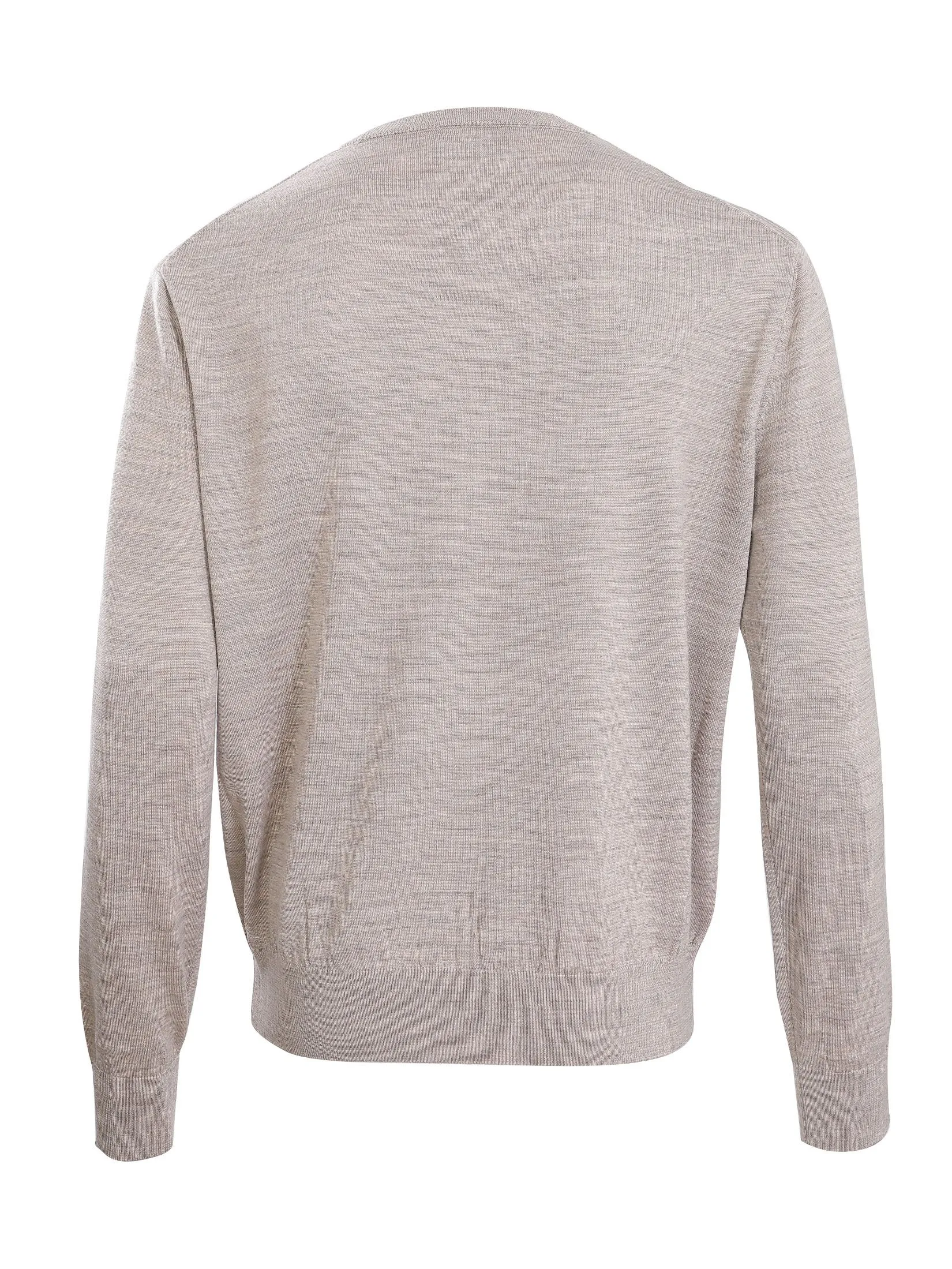 DAKS Men's DAKS Round Neck Long Sleeve Sweater Grey