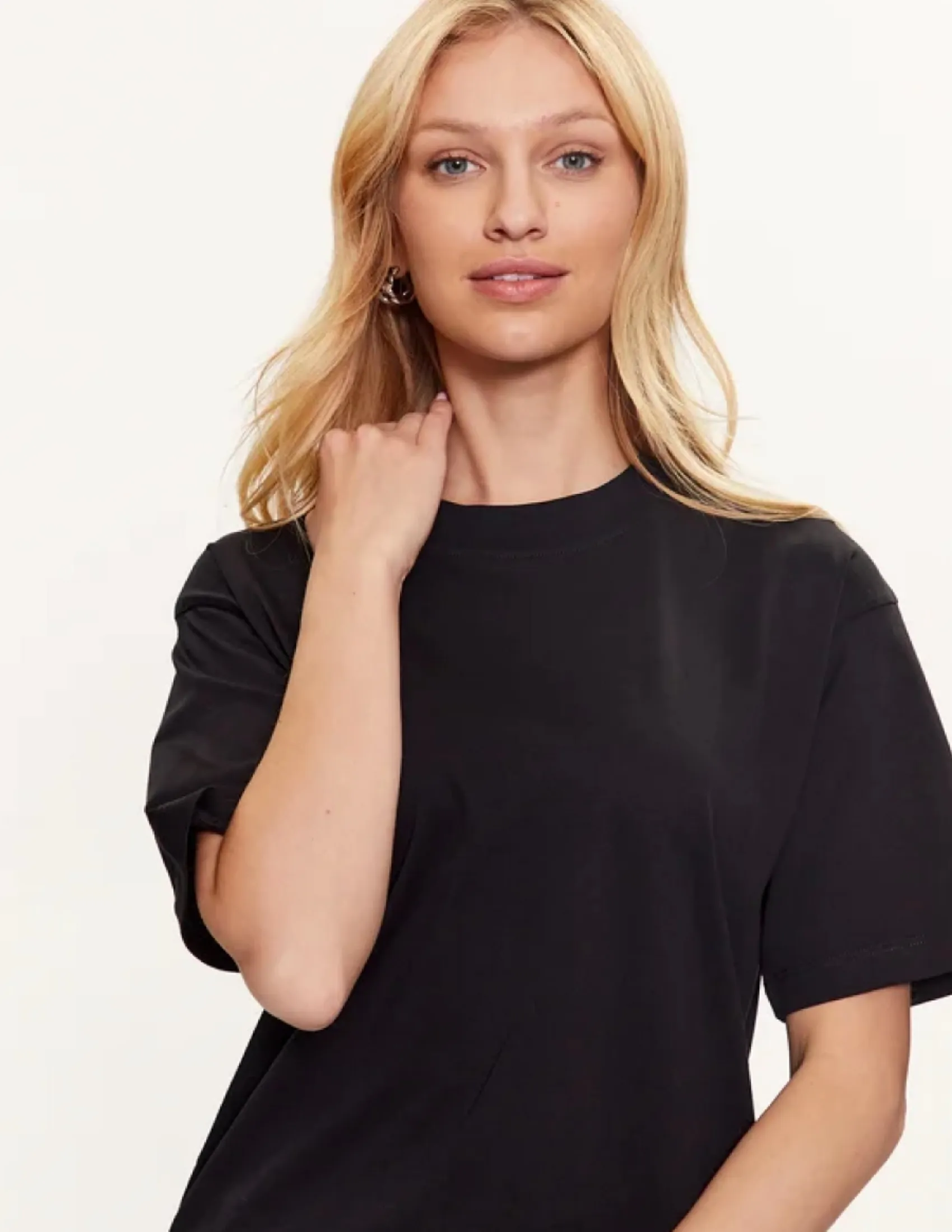 KARL LAGERFELD KARL SIGNATURE HEM WOMEN DRESS BLACK