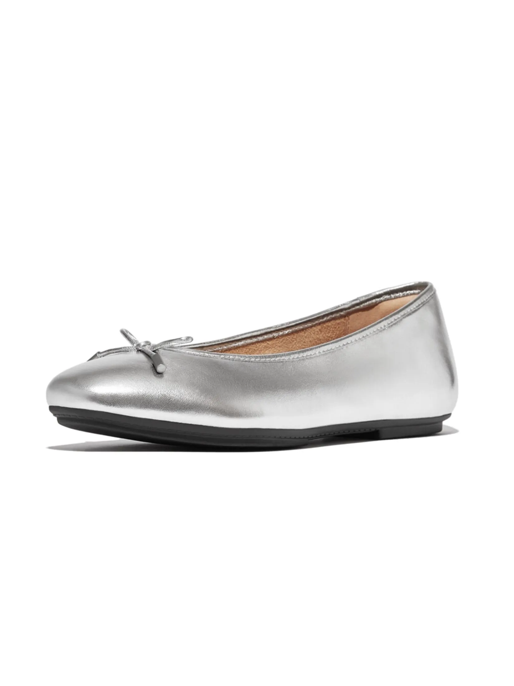 FitFlop™ WOMEN'S DELICATO BOW SOFT M. BALLET SILVER