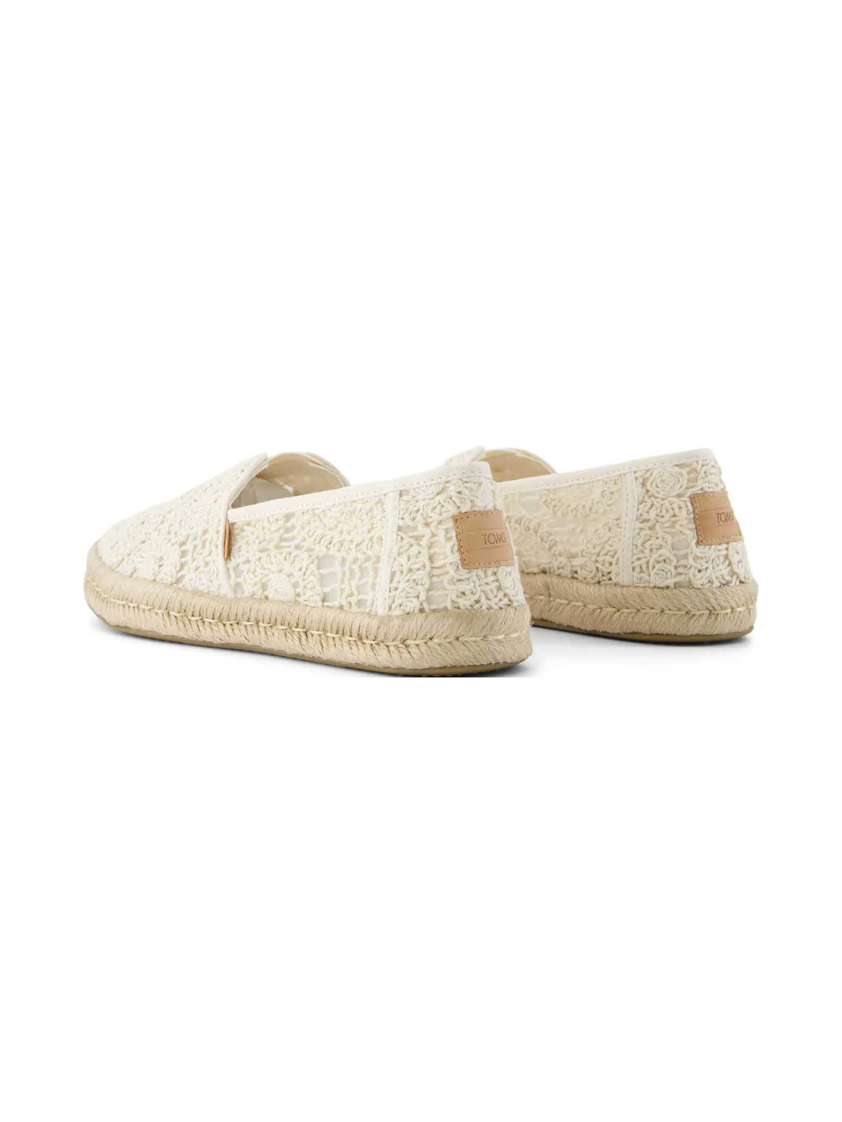 TOMS Women Shoe Slip On Alpargata Rope 2.0 Natural Crochet Lace