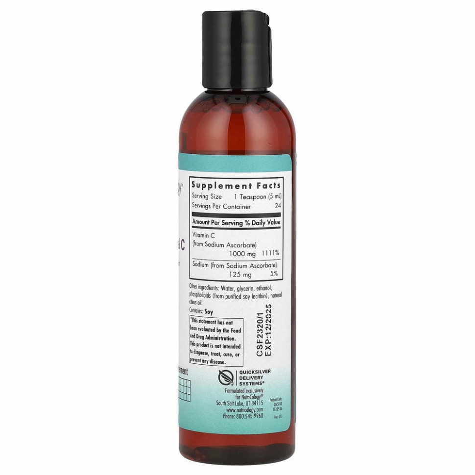 Nutricology, микролипосомальный витамин C, 120 мл (4 жидк. унции)