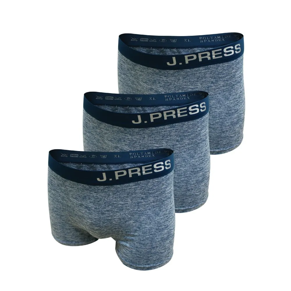 J.PRESS Blue Trunk Underwear 3pcs/set