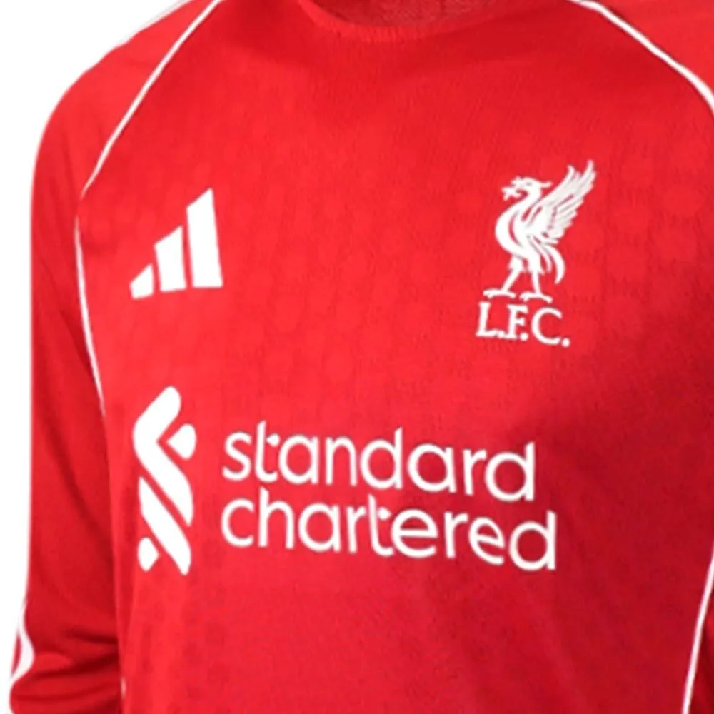 ADIDAS Men Liverpool FC Home Authentic 2025/26 Long Sleeve Jersey Red - AD001AP272ENTH