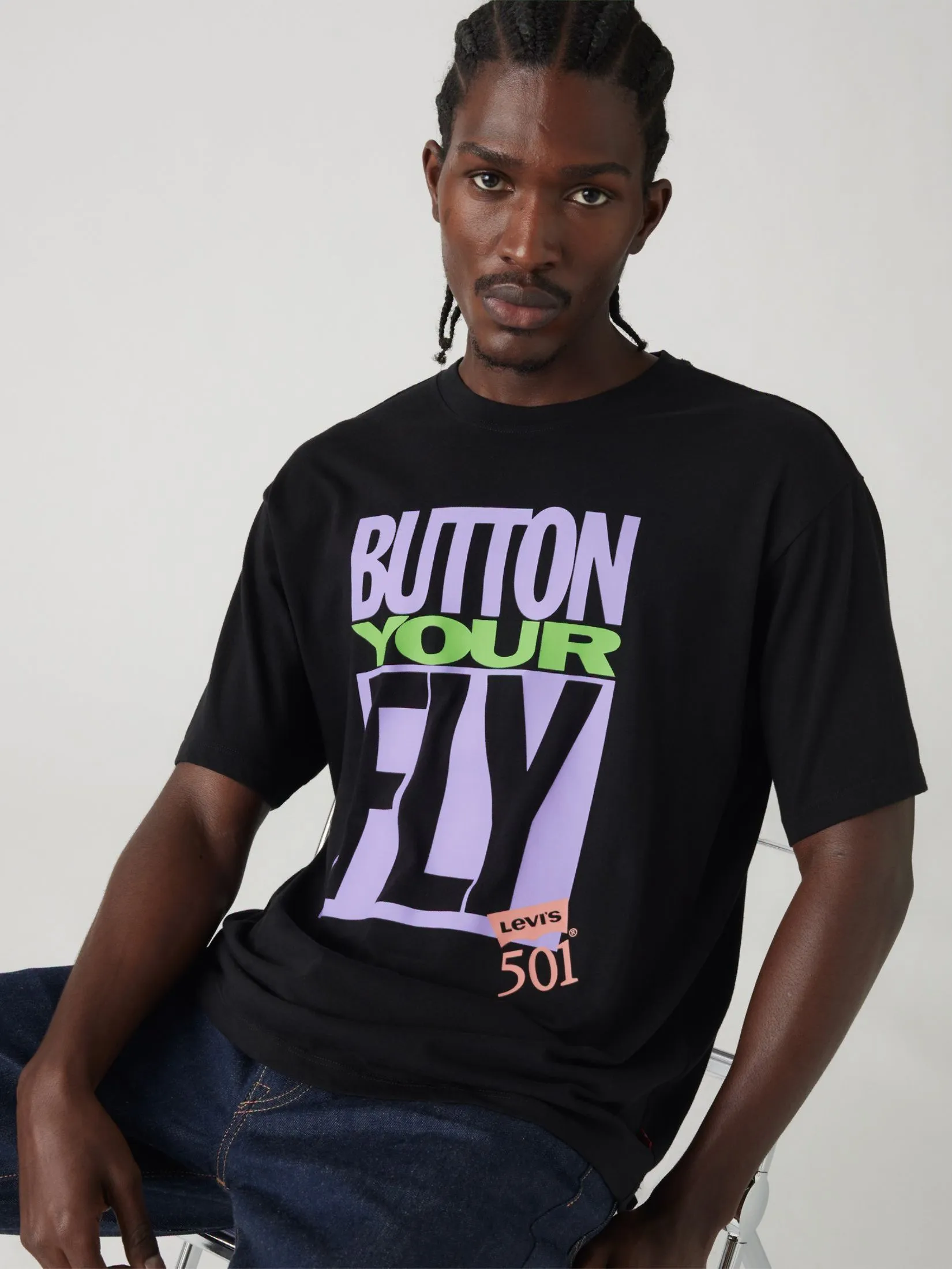 LEVI'S Men's Graphic Vintage Fit T-Shirt Black