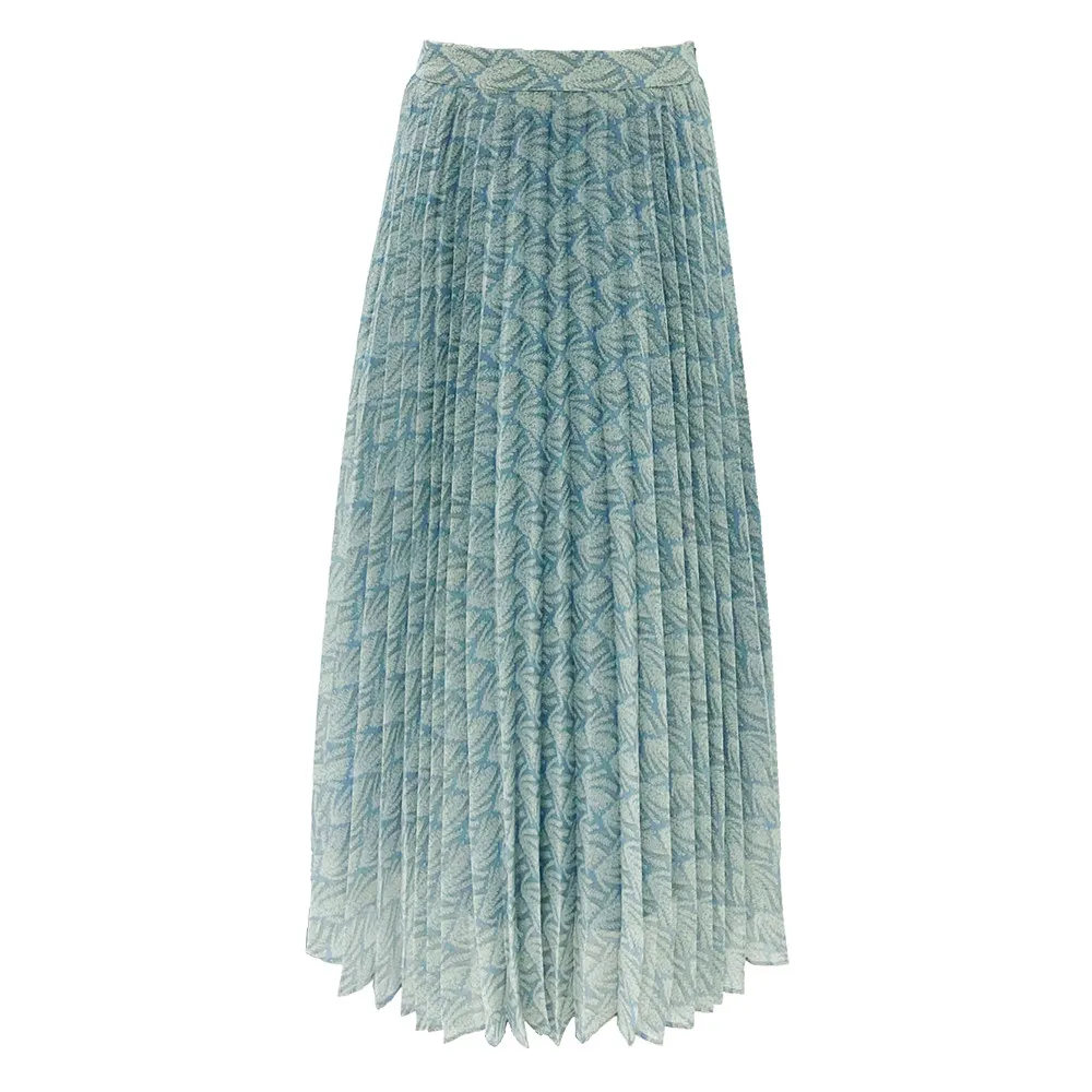 EPISODE LIGHT BLUE LONG PLEATED SKIRT