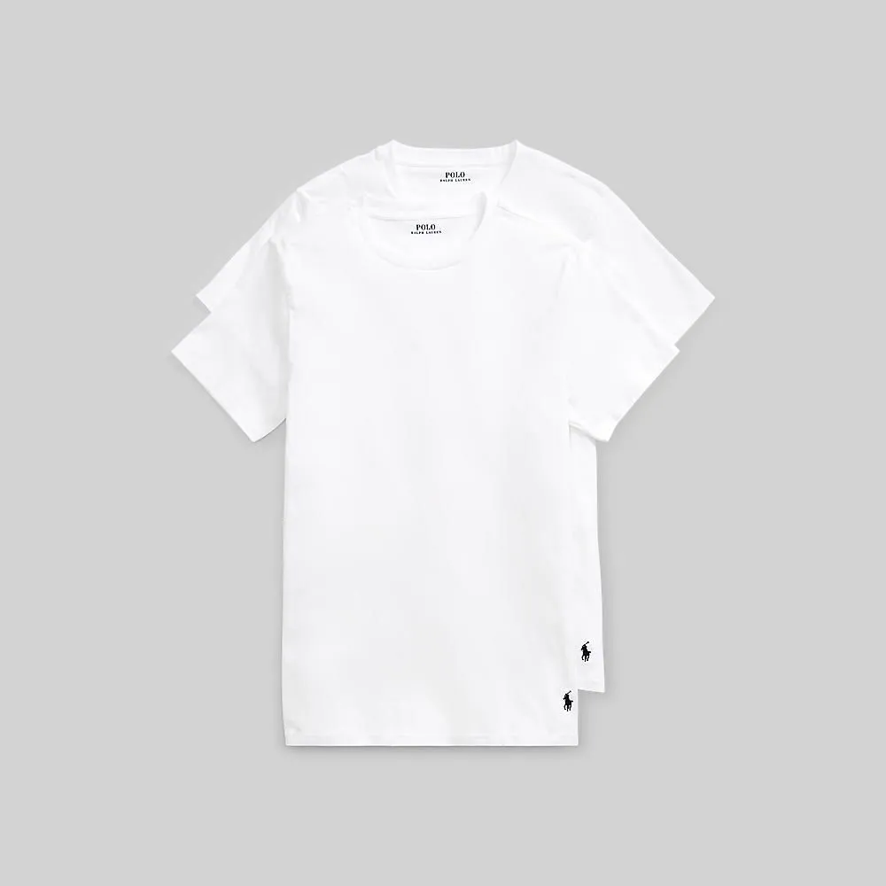 POLO RALPH LAUREN Underwear TEE-Slim Crewneck 2-Pack MAPOUND0F920038 100 WHITE