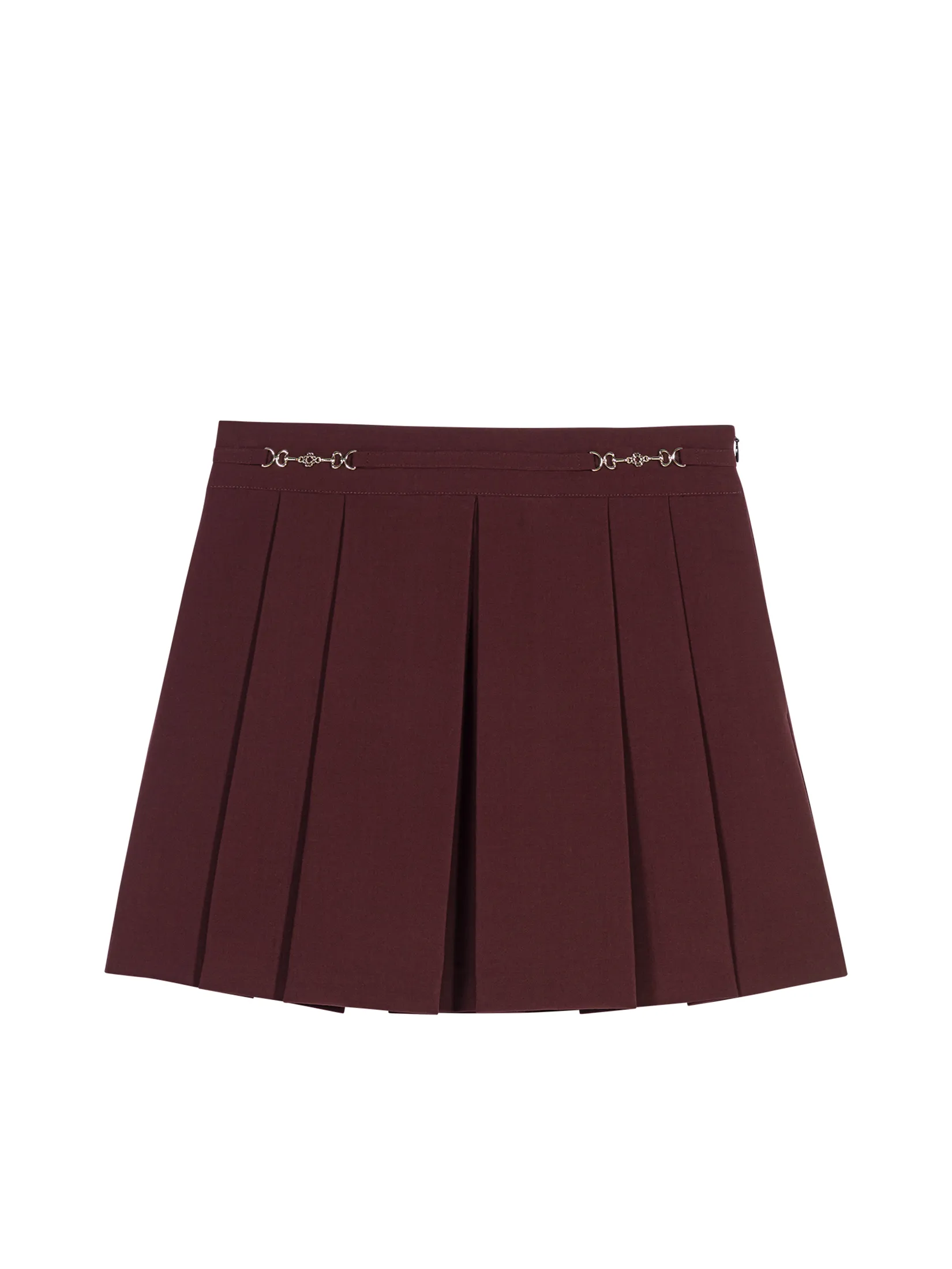 MAJE Women Short Skirt Pleated