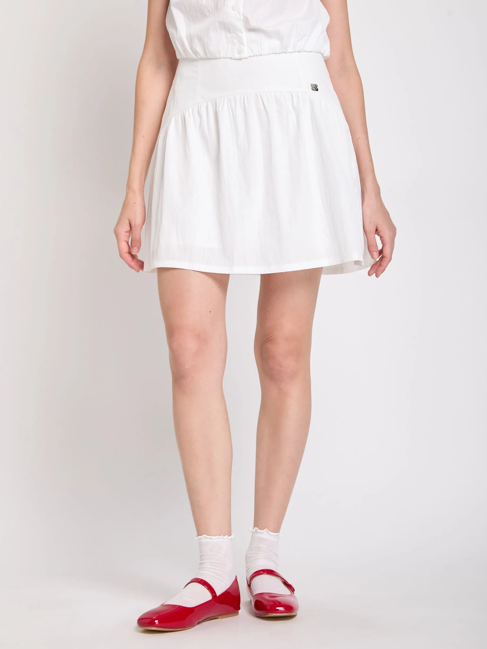 LOLITA Women Mini Skirt With Hip Gather