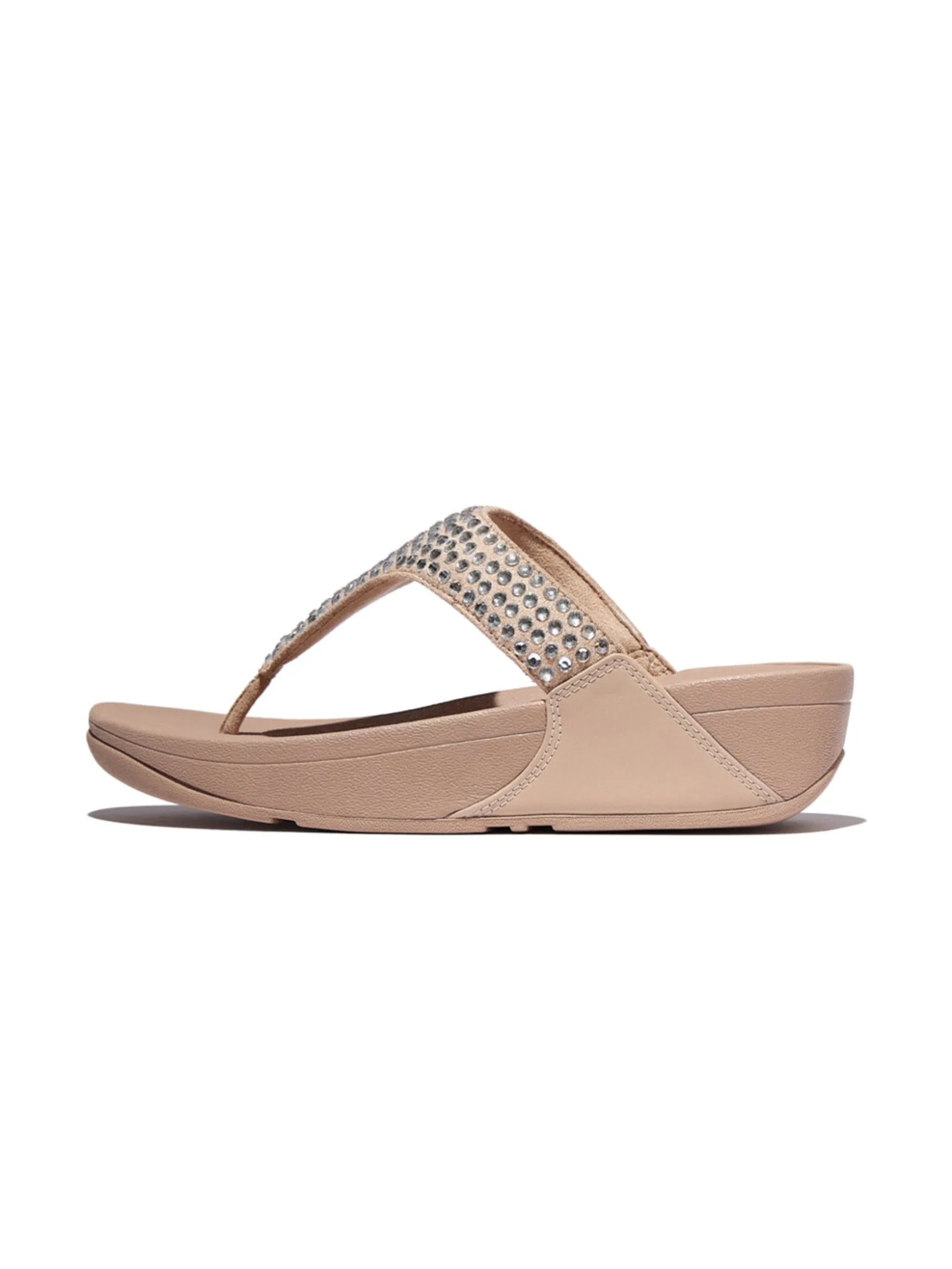 FitFlop™ WOMEN'S LULU MAXI-CRYSTAL TOE-POST BEIGE