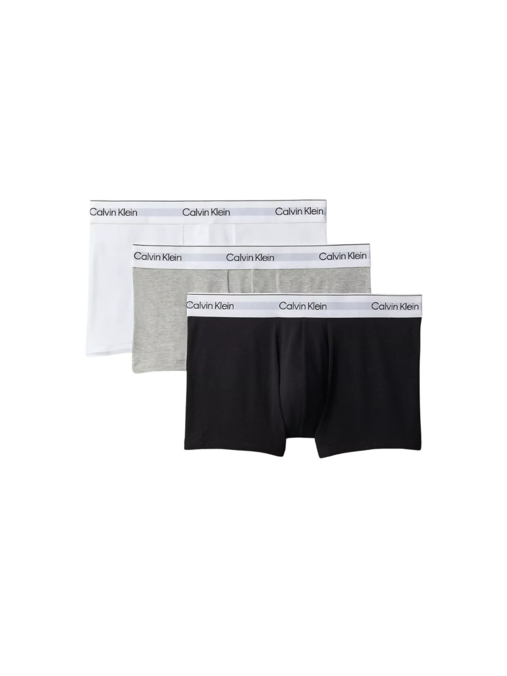CALVIN KLEIN Men's Icon Cotton Stretch Trunk 3Pack Underwear Multicolor