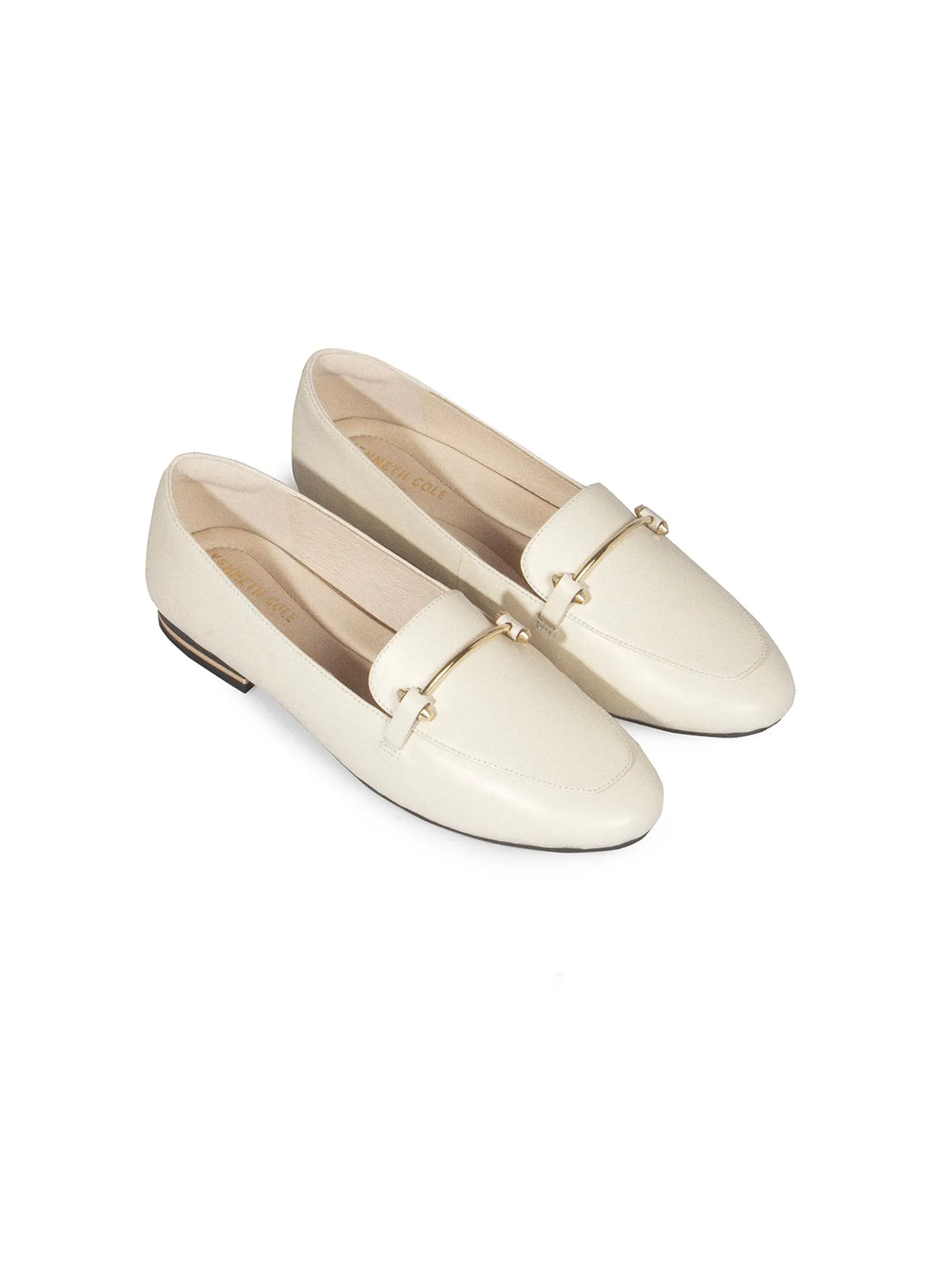 KENNETH COLE WOMEN FLATS ABIGAIL LOAFER / WHITE