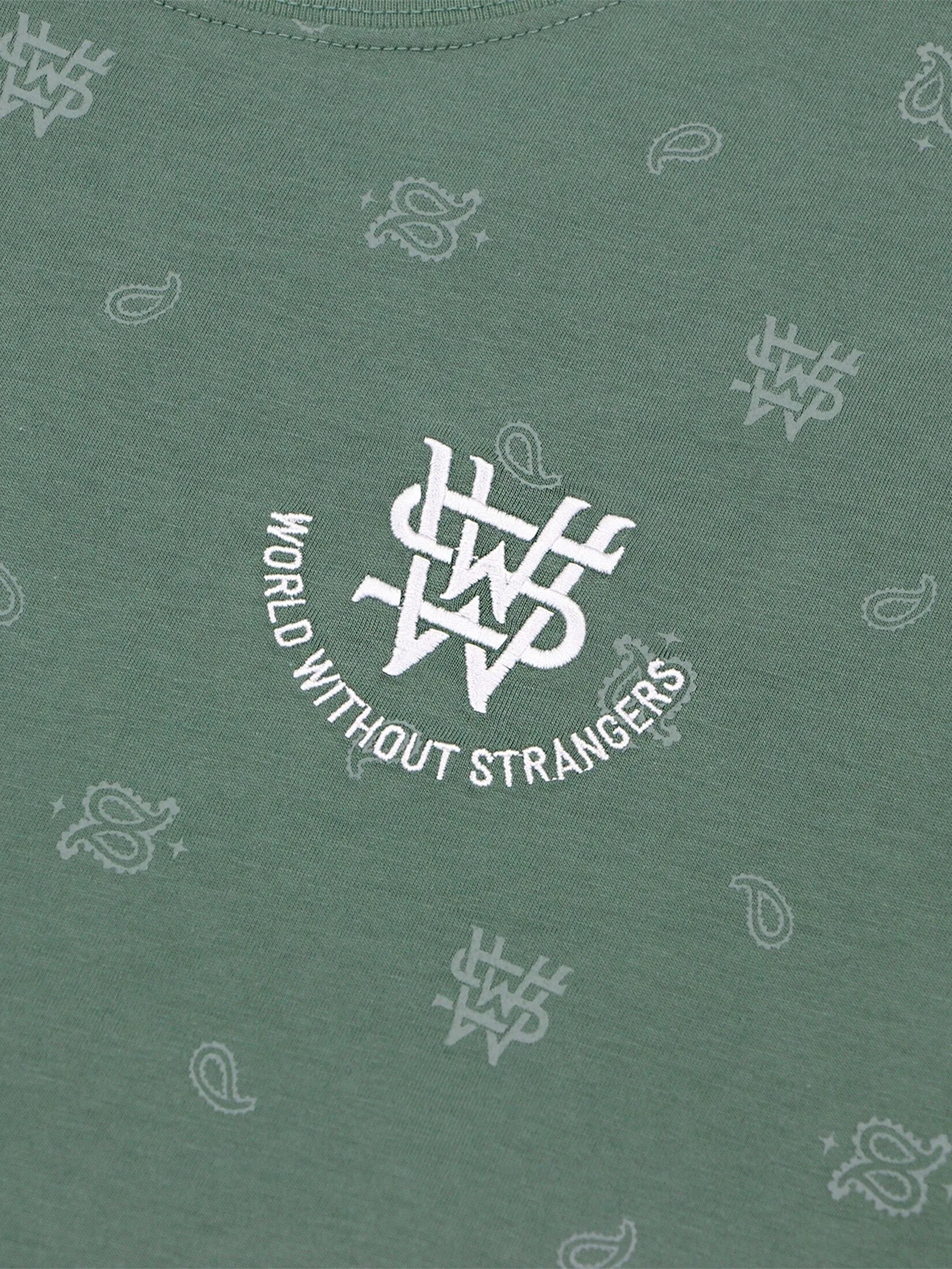 GIORDANO Men's Jersey All Over Printed Tee (WWS)Duck green