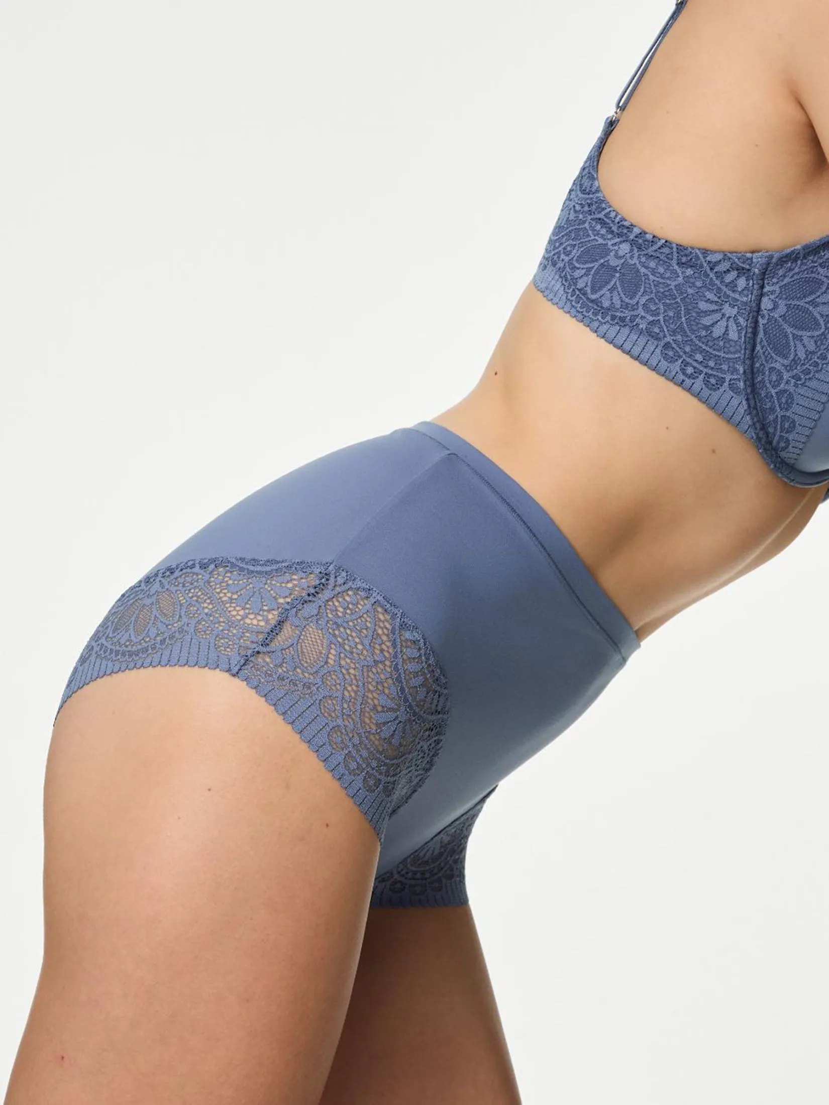 MARKS & SPENCER Women Full Briefs Body Soft Pack 3 Pcs Steel Blue