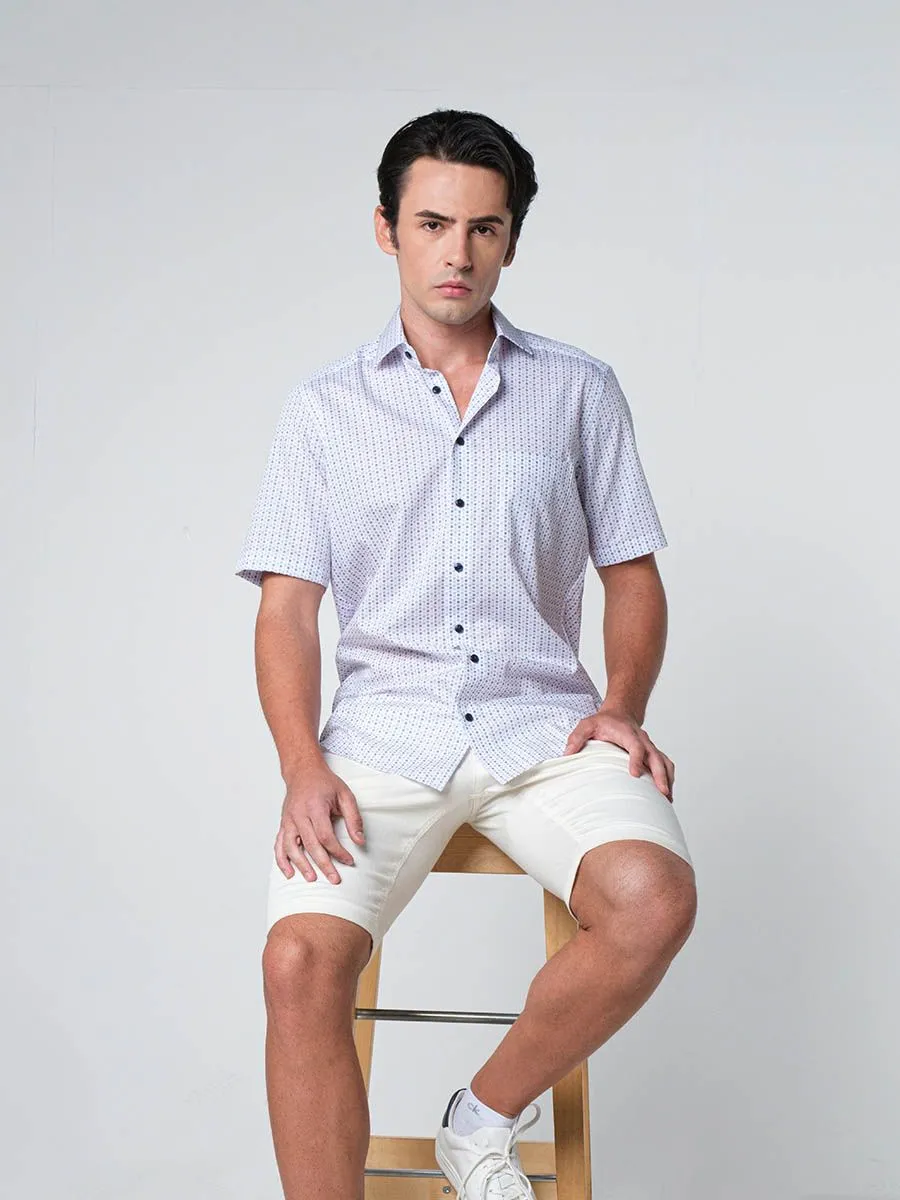 OLYMP MEN SHIRT SHORT SLEEVES CASUAL SHIRT MODERN FIT NON IRON