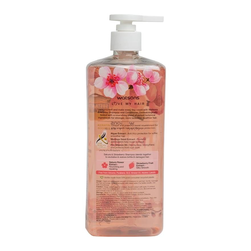 Watsons Sakura  Strawberry Shampoo 700ml.