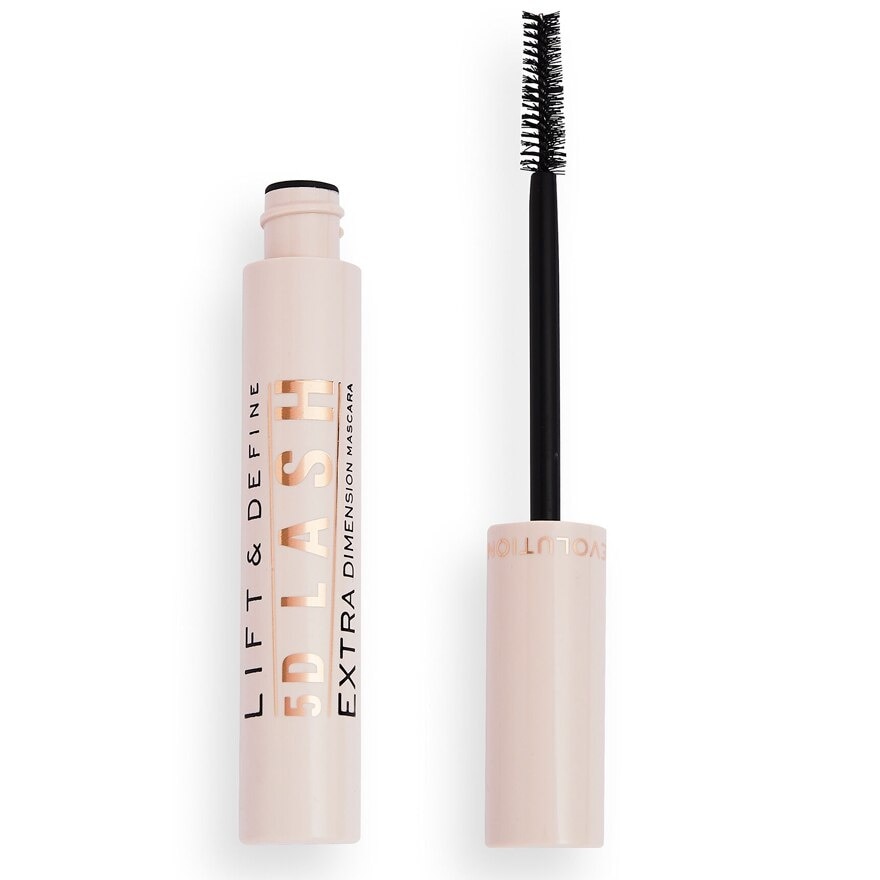 Makeup Revolution LiftDefine 5D Lash Extra Dimension Mascara 14ml. Black - Black