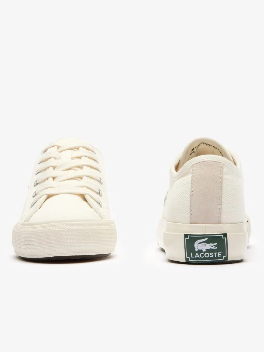 LACOSTE Off White Women’s Backcourt Trainers