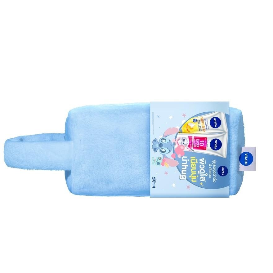 Nivea Vitamin Body Serum Extra Bright 10Super Vitamins  Super C+ 170Ml. Free Bag Blue