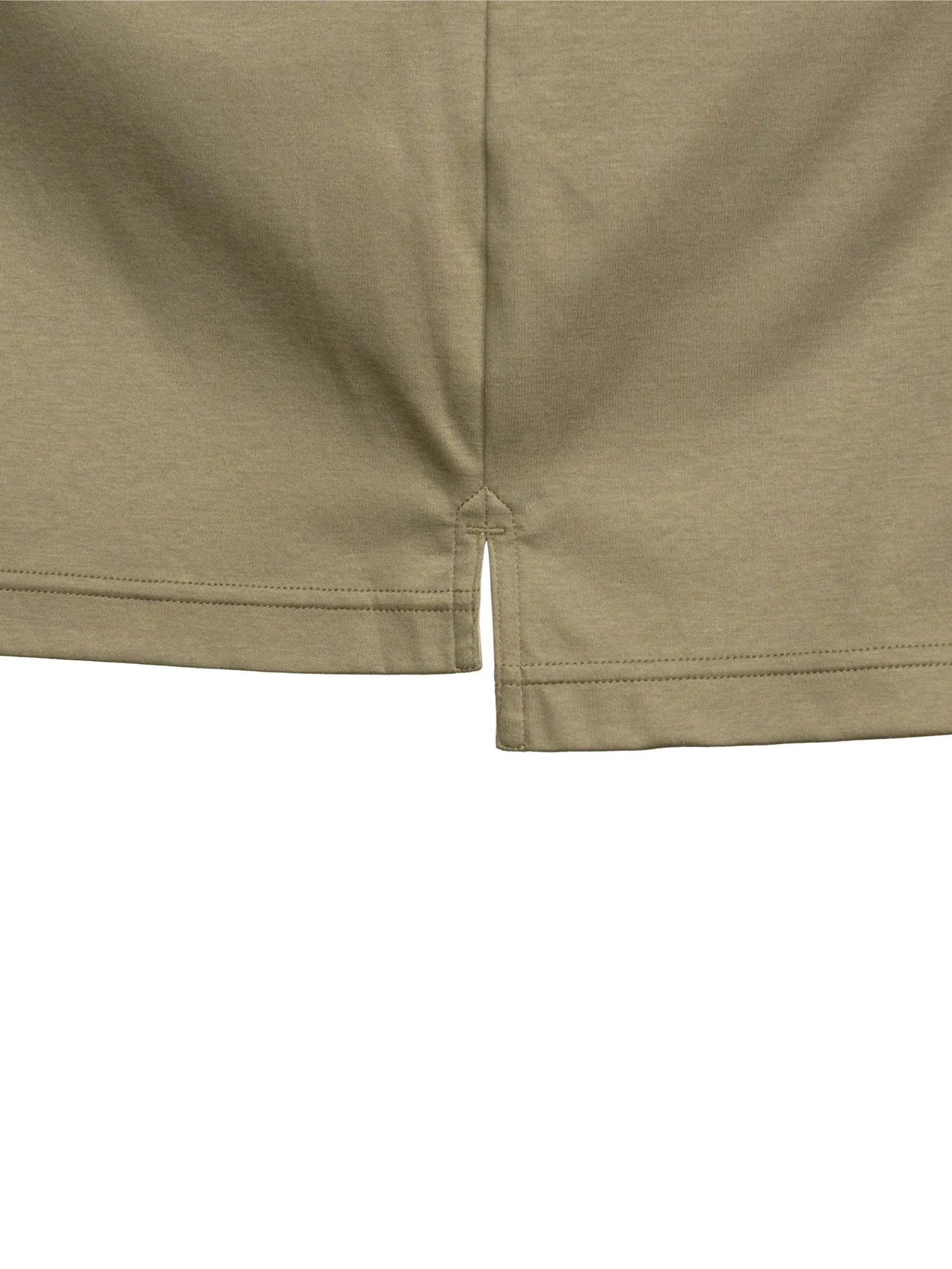 TAKEO KIKUCHI MEN GREEN SOFT ROYAL-COOL CUT&SEW POLO SHIRT