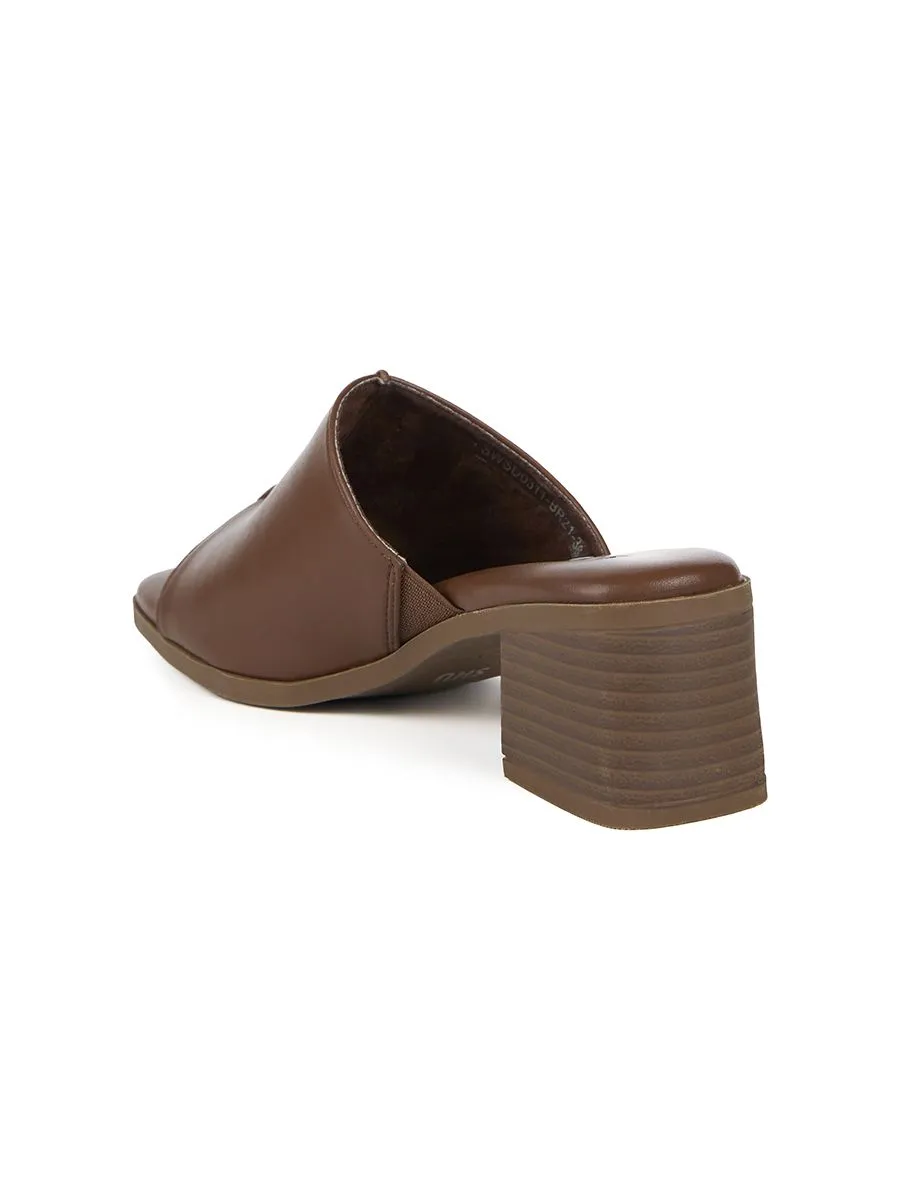 SHU WOWEN  BEDDY 2" MULE - CHOCOLATE