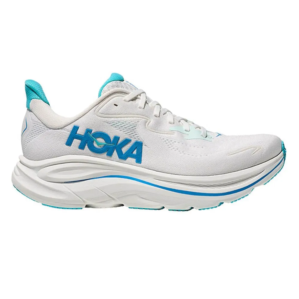 HOKA Men Running Shoes Clifton 10 Wide White - HO229SH382EETH