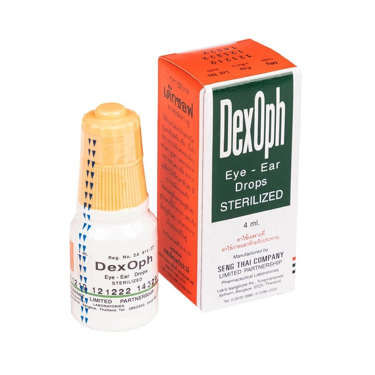 Тайские капли для глаз и ушей DexOph Eye-Ear Drops, 4 мл.