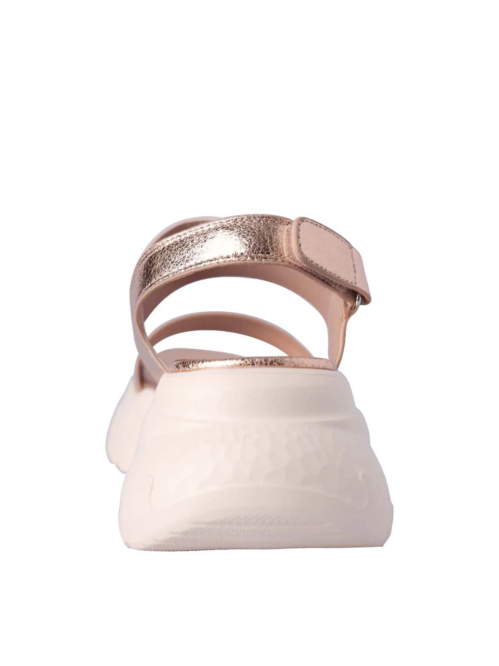 VILLAINS SF GLASSY Women's Platform Heeled Sandals ROSE GOLD