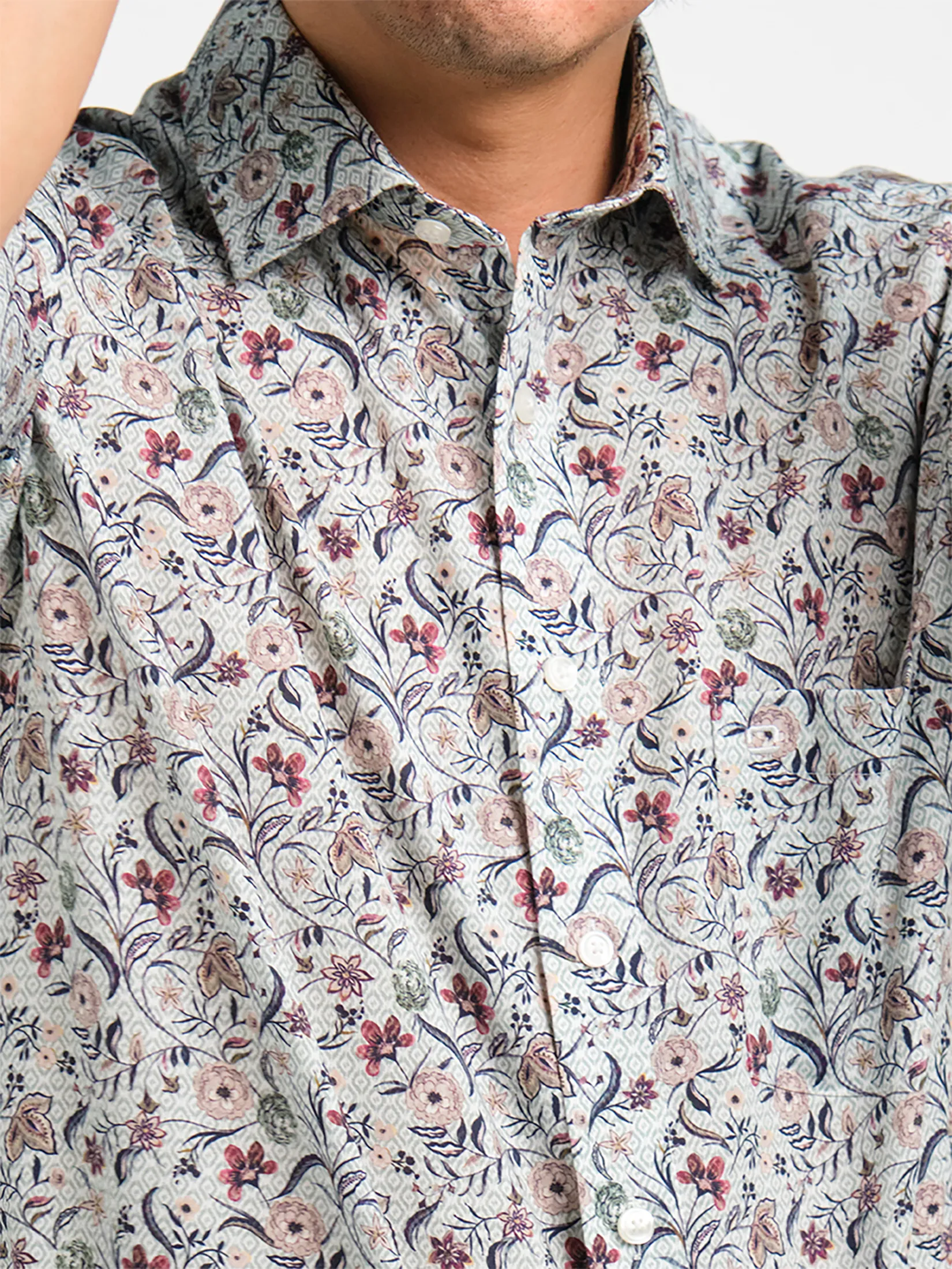 OLYMP MEN SHIRT SHORT SLEEVES CASUAL SHIRT MODERN FIT GREEN