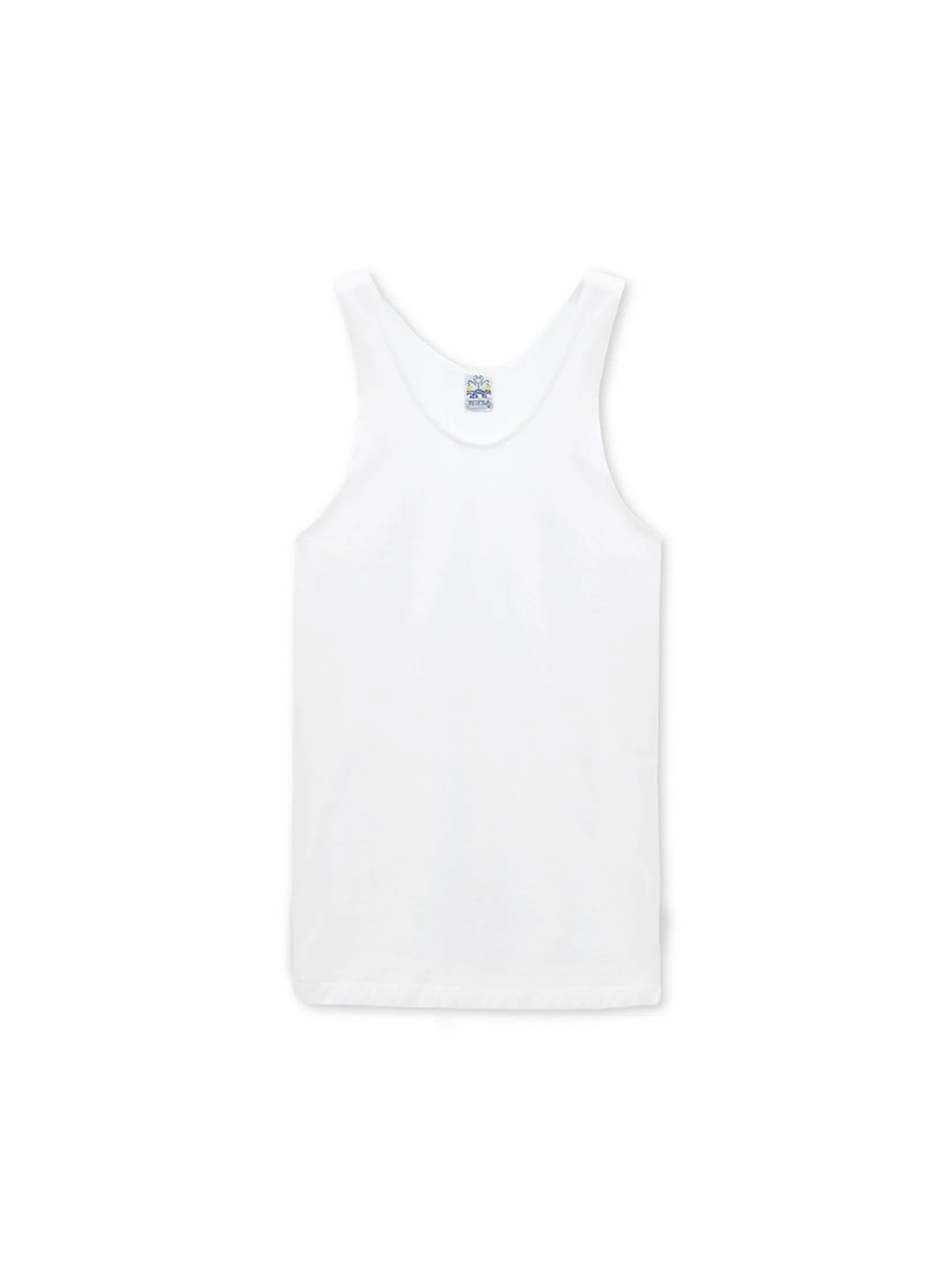 DOUBLE GOOSE White classic singlets.