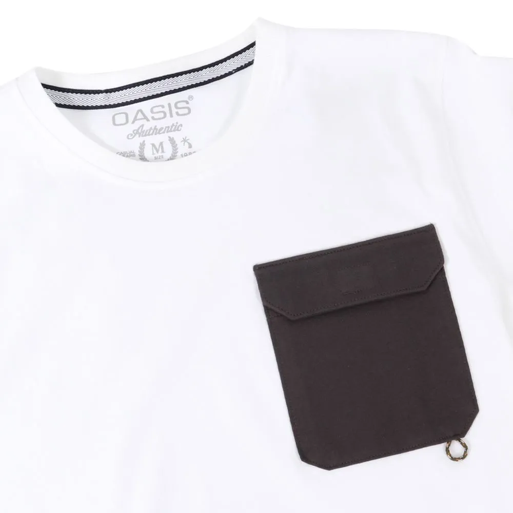 OASIS White T-shirt Short sleeved