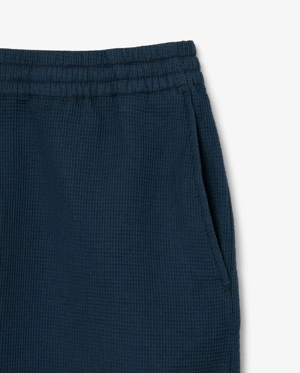 LACOSTE Lightweight Textured Shorts Blue
