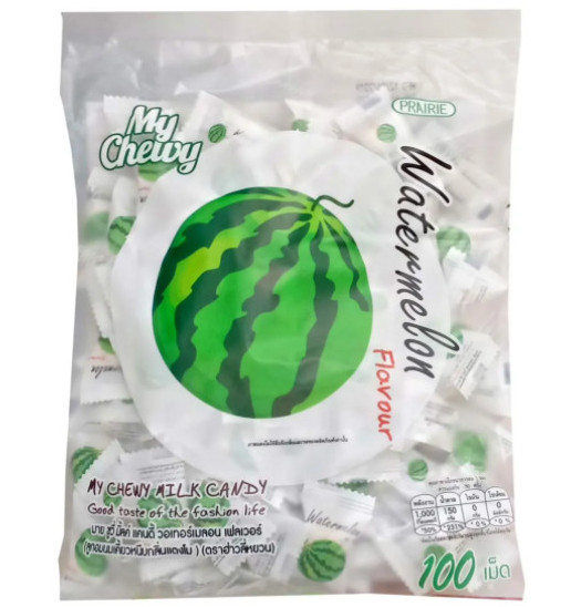 Жевательные молочные конфеты с арбузом My Chewy 360 гр