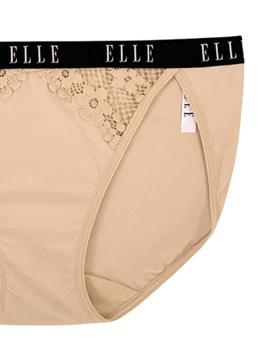 ELLE LINGERIE UNDERWEAR SEXY LOWRISE LU1884BE BEIGE
