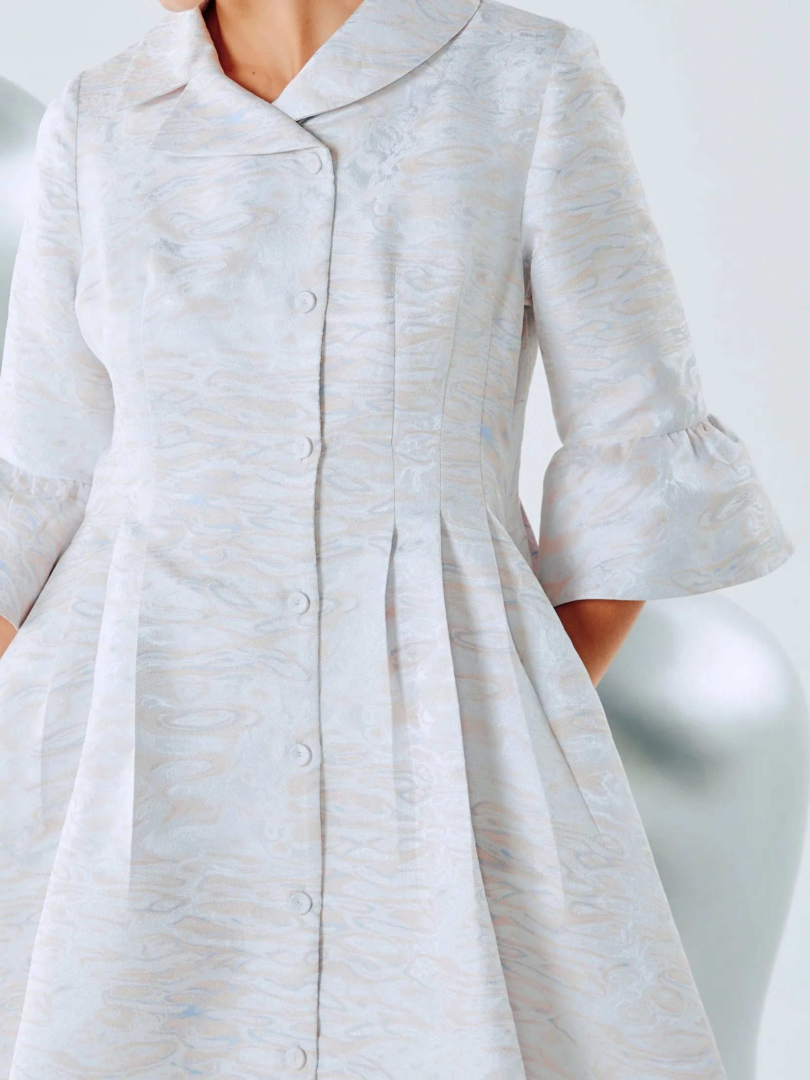 SHAKA Woman Dress Jacquard Grey