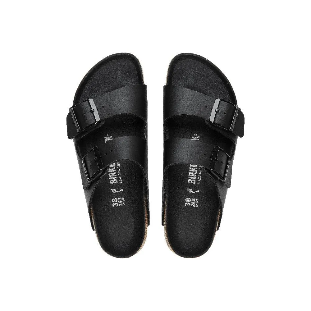 BIRKENSTOCK BLACK ARIZONA BIRKO-FLOR TRIPLES