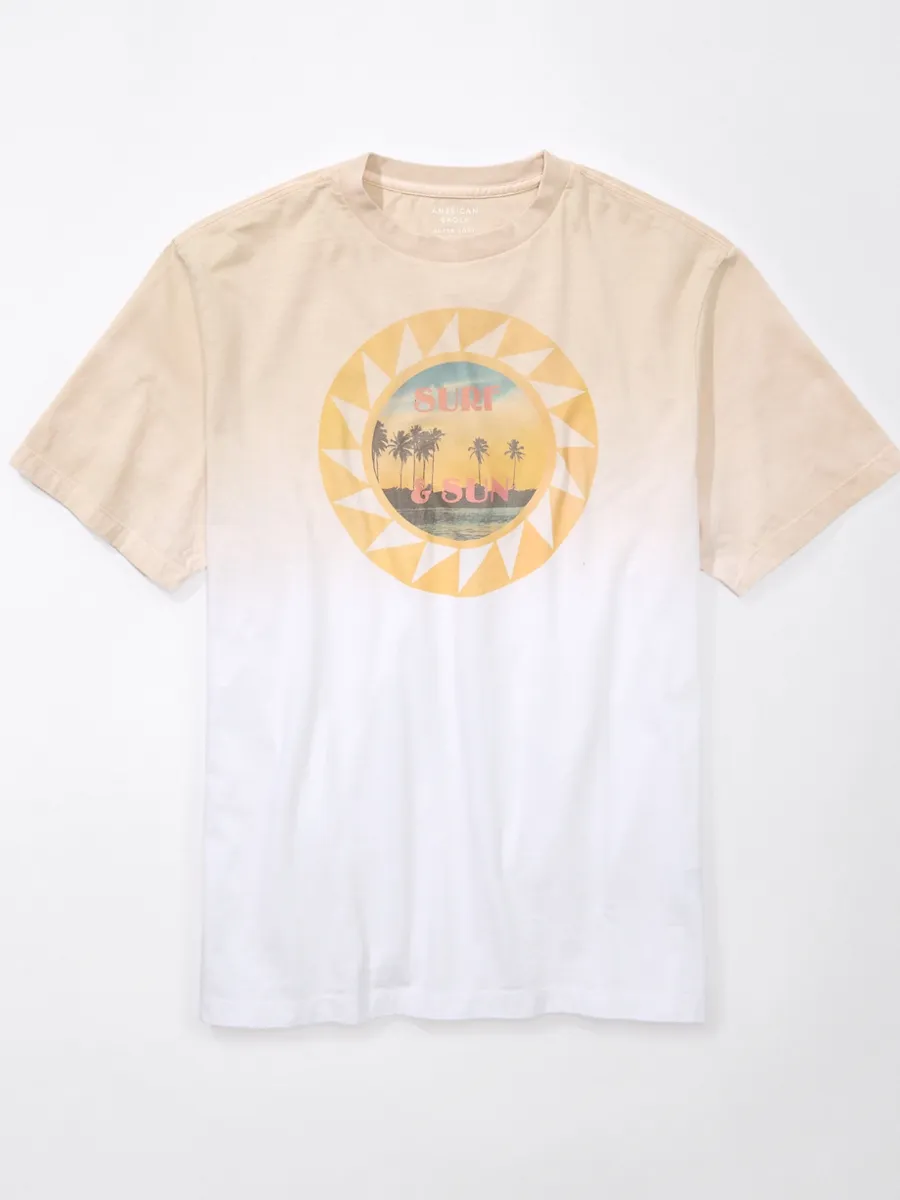 AMERICAN EAGLE MEN G SS SUM1 - BTS1  SET IN TEE- PC DYE + DIP 020 GRAY