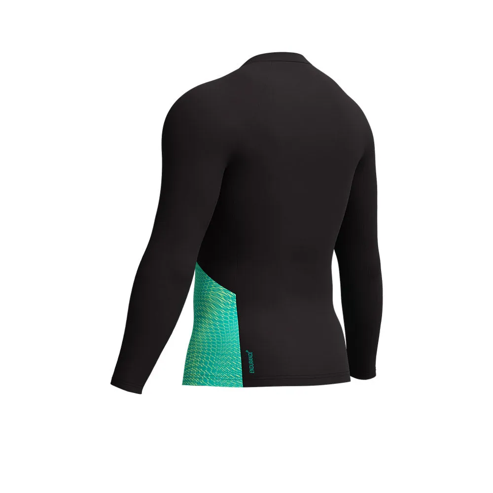 SPEEDO Men Rashguard Endurance+ Long Sleeve Splice Black - SP111SP794EKTH
