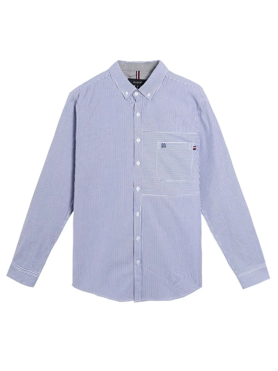 OASIS Men's Long Sleeve Shirt Light Blue
