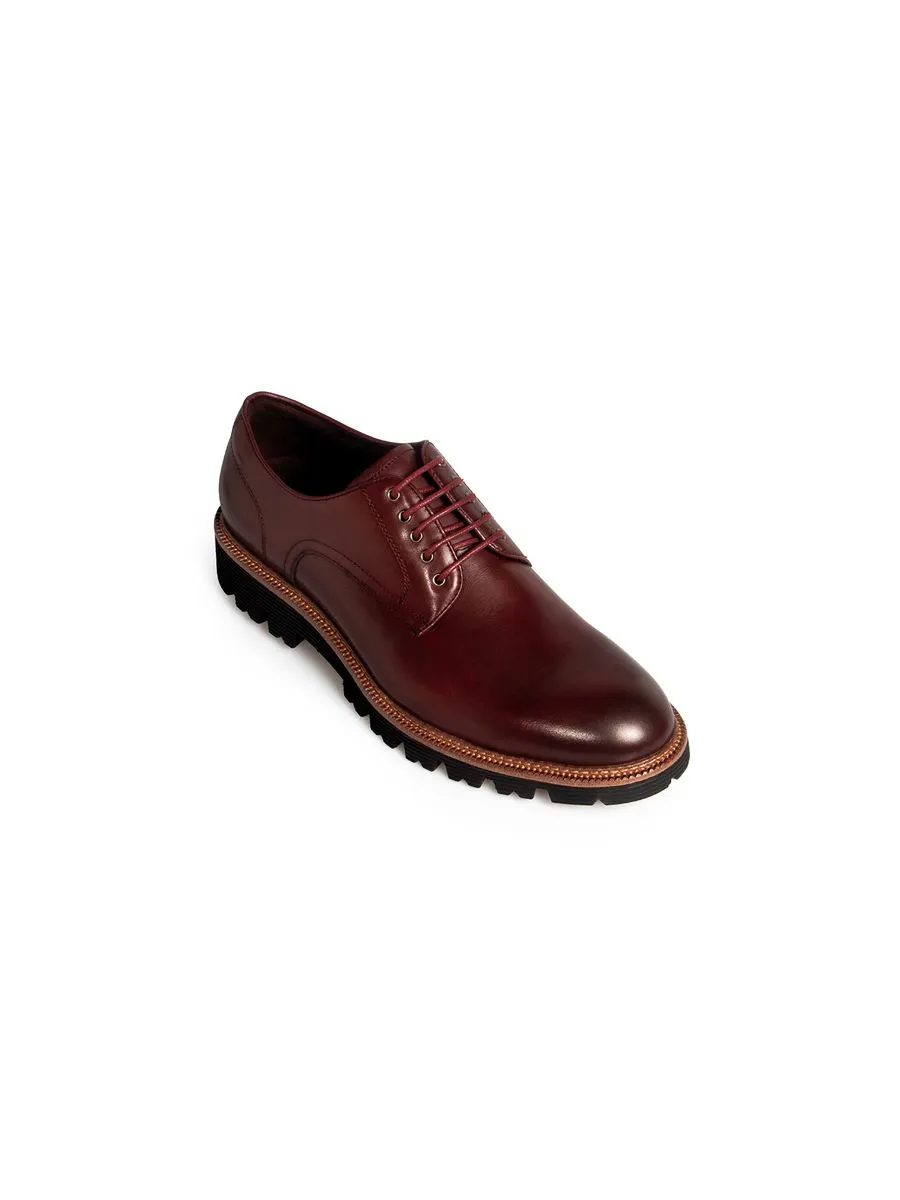 KENNETH COLE MEN DRESS SHOES DANIEL CHUNKY / BURGUNDY
