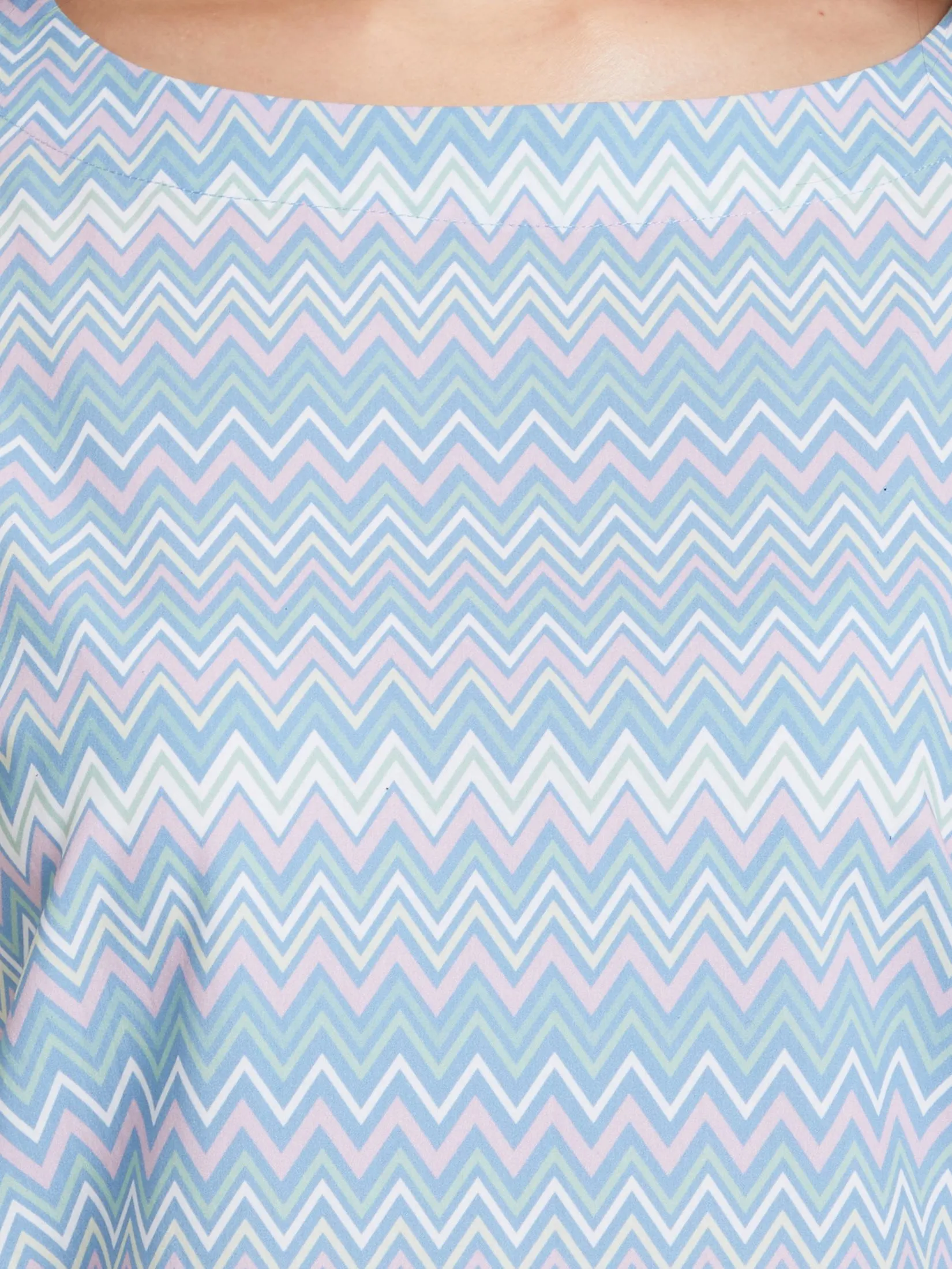 ELIZABETH Women Pyjamas T-Shirt Short Sleeves Round Neck + Cropped Pants Stripe Print Multi-Color