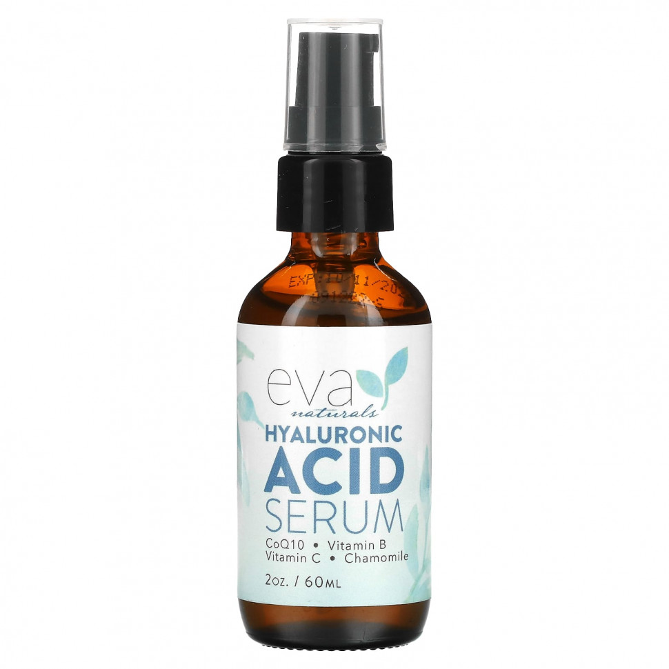 Eva Naturals, Сыворотка с гиалуроновой кислотой, 60 мл (2 унции)