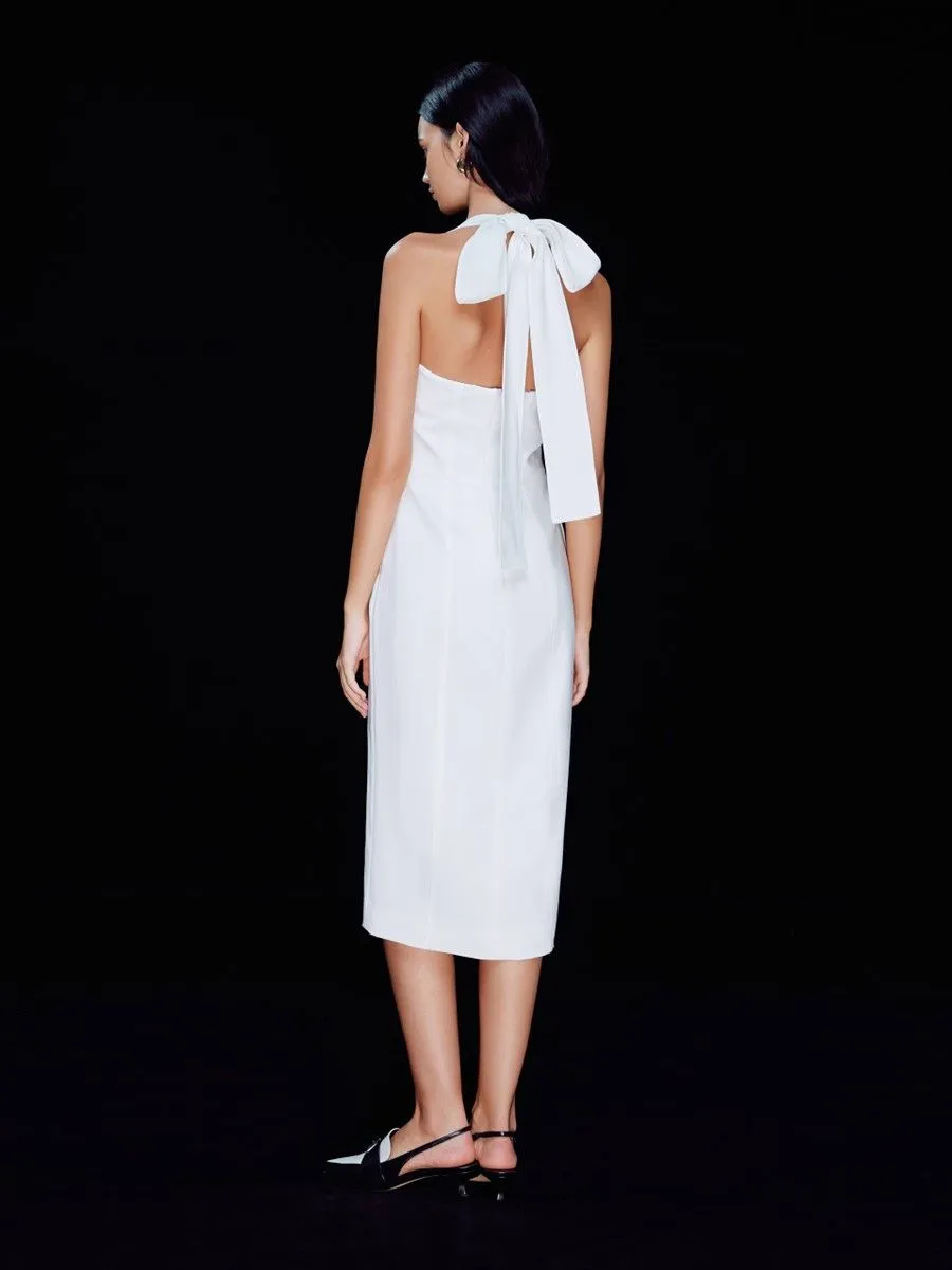 ASV ( SS24 )Jamie Women Halterneck Dress White