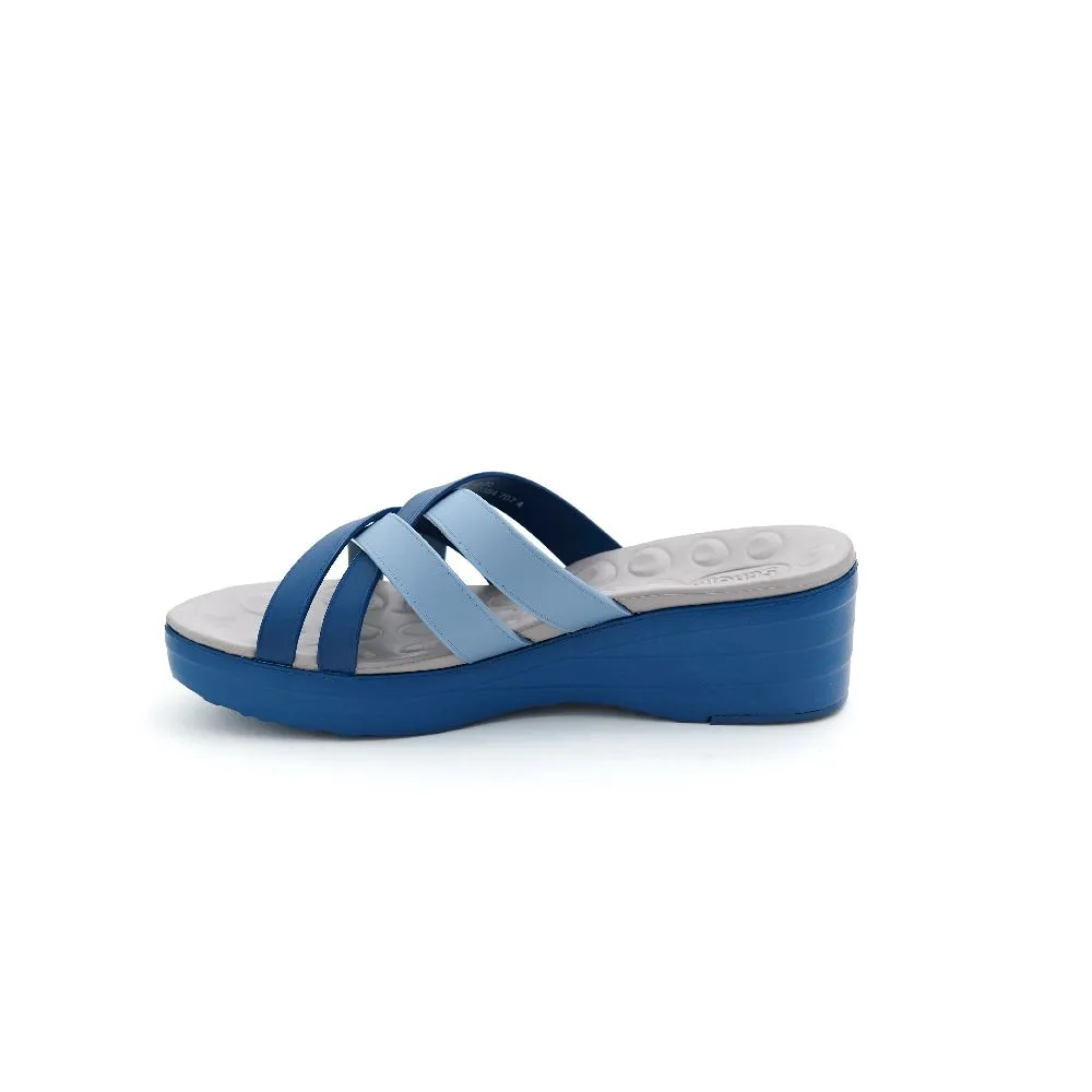 SCHOLL Navy/Sea Blue Slide Sandals - Sand