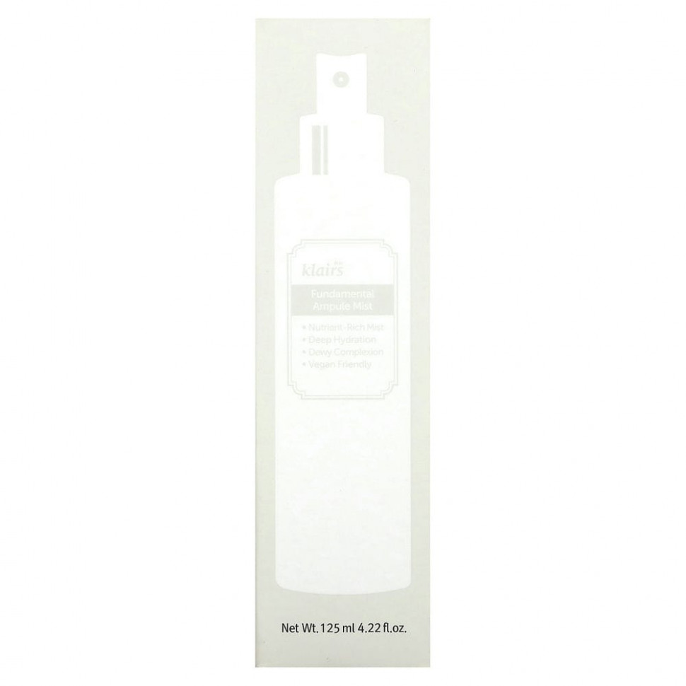 Dear, Klairs, Fundamental Ampule Mist, 125 мл (4,22 жидк. унции)
