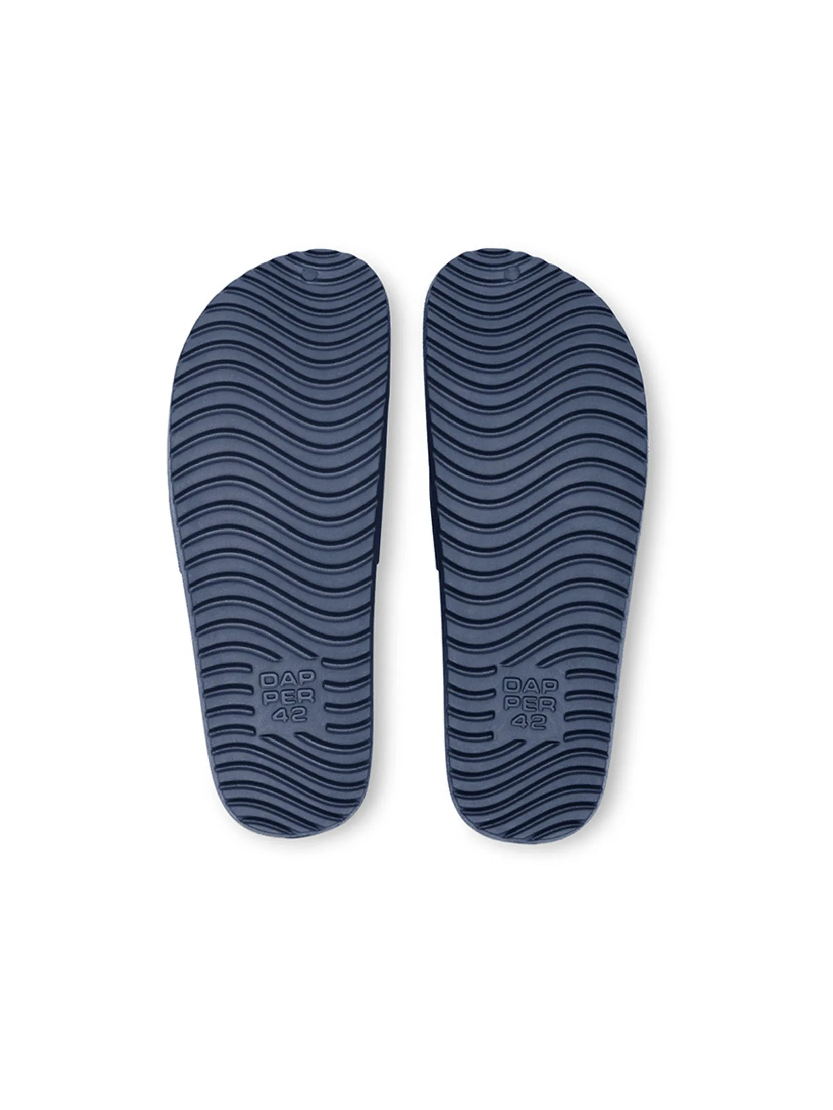 DAPPER DAPPER Iconic Comfort Pool Slide Sandals Navy