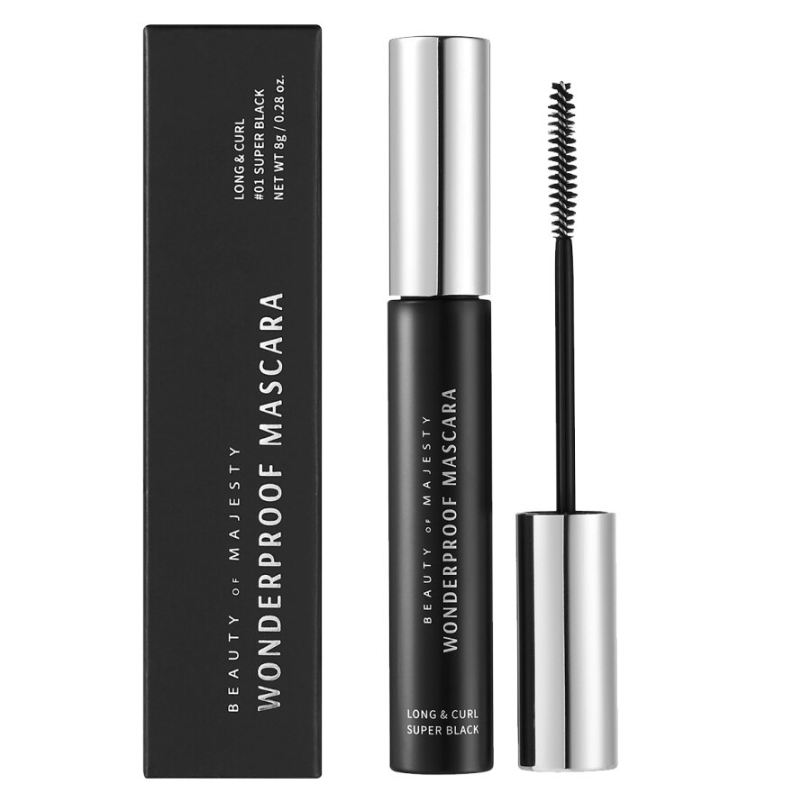 #BOM Long & Curl Mascara 8g 01 - 02 Super Brown