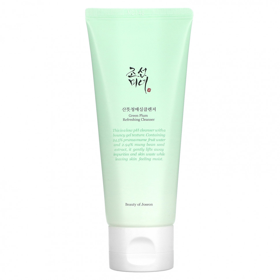 Beauty of Joseon, Освежающее очищающее средство Green Plum, 100 мл (3,38 жидк. Унции)